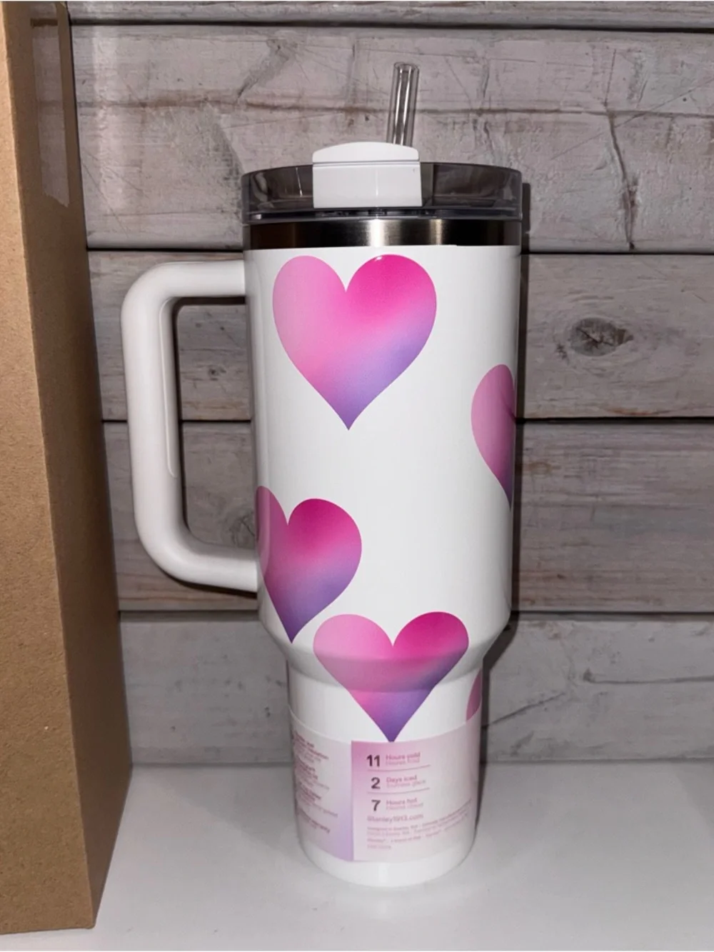 Stanley x Target 40oz Quencher - Frost Heart Gradient - Valentines NWT Release - Picture 3 of 8